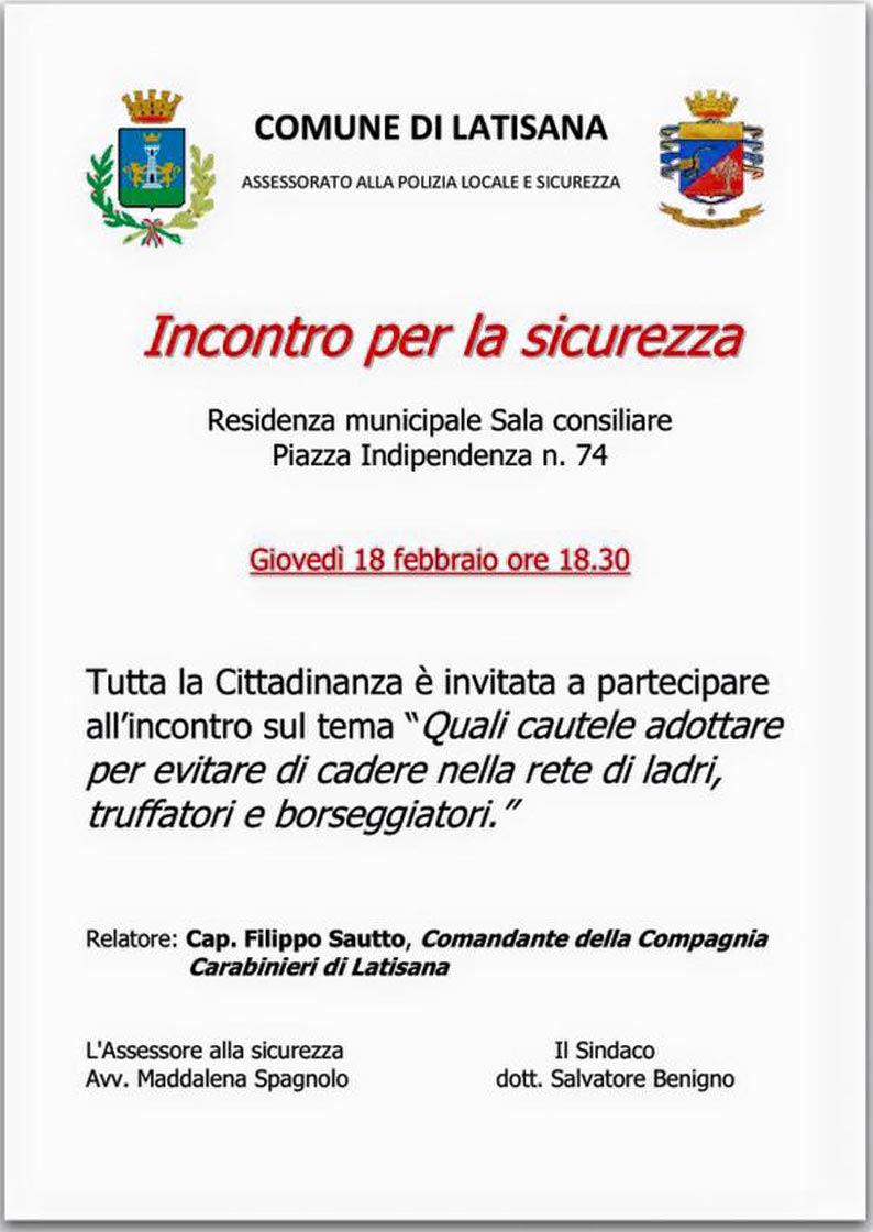 incontro sulla sicurezza